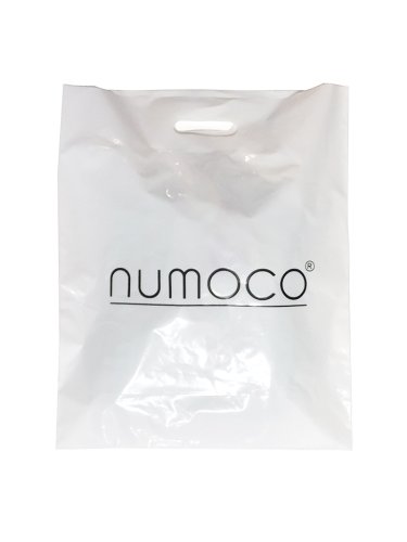 0-3 Tasche weiss mit schwarzen Logo numoco