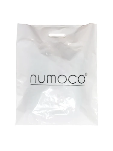0-3 Tasche weiss mit schwarzen Logo numoco